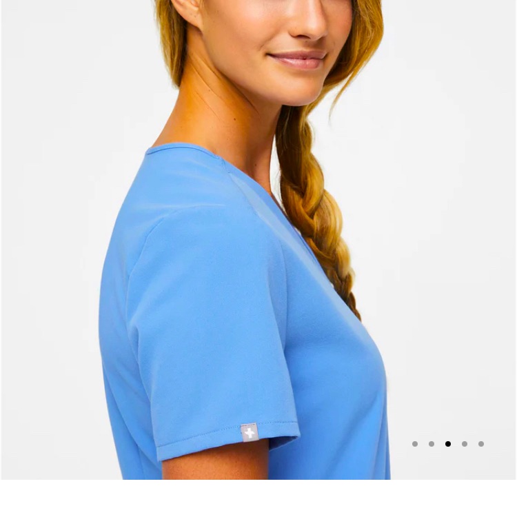 Figs Casma Three Pocket Scrub Top - Small